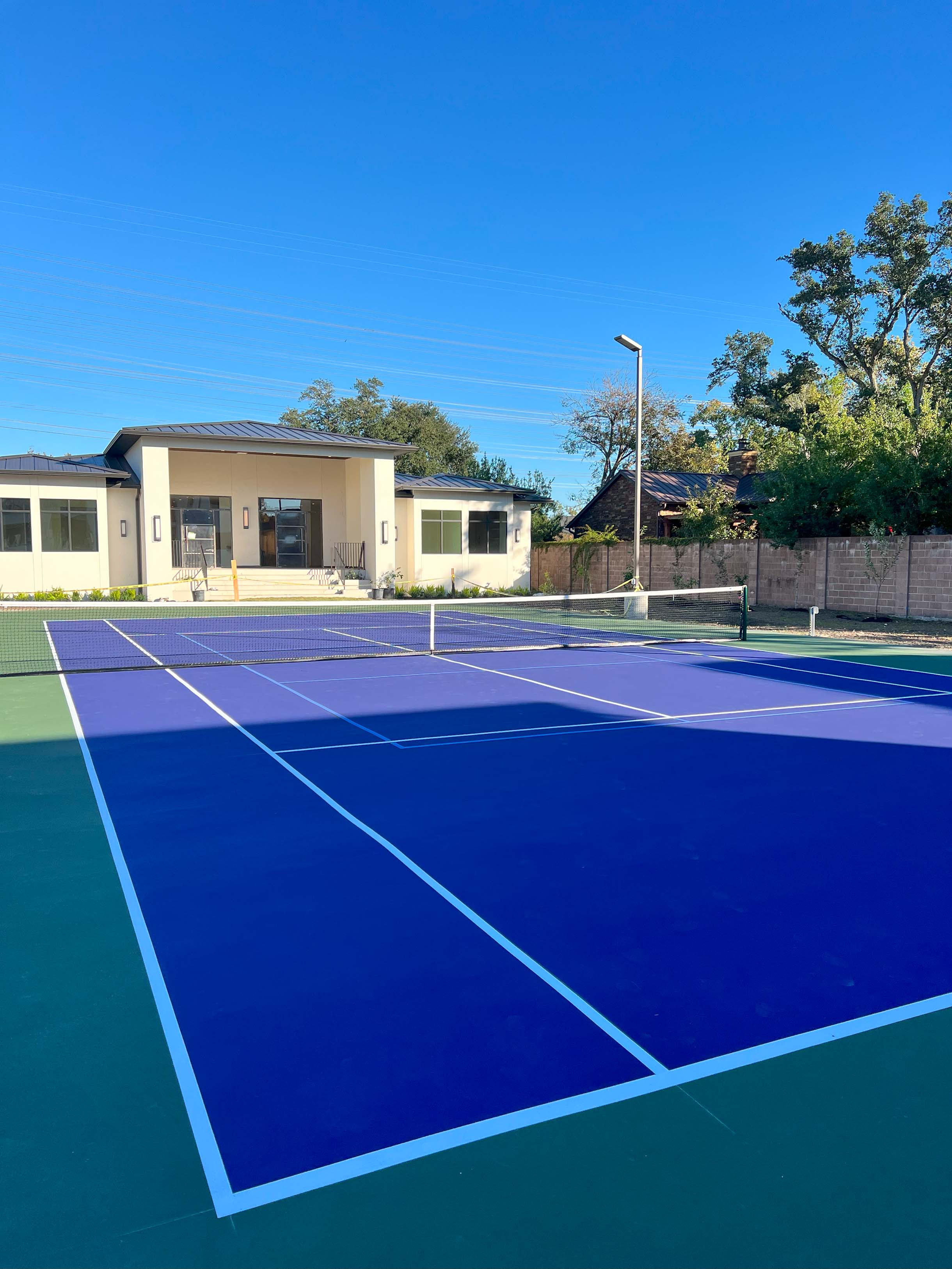 Tennis Court in Sugar Land by Aguilar Athletics