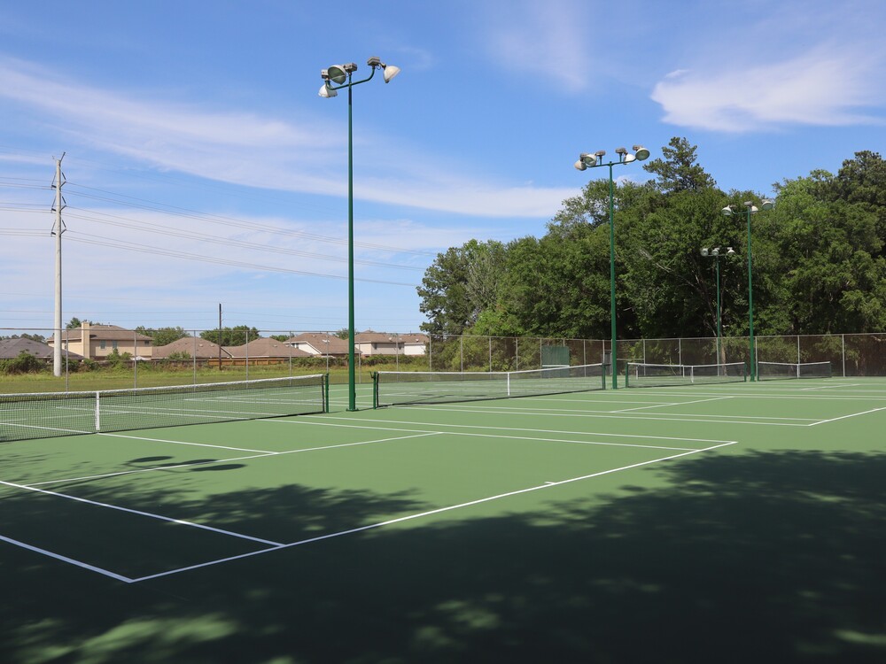 Livewell Athletic Club Pickleball Court resurfaced by Aguilar Athletics