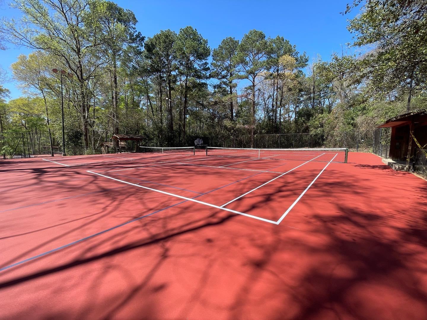 Livewell Athletic Club Pickleball Court resurfaced by Aguilar Athletics