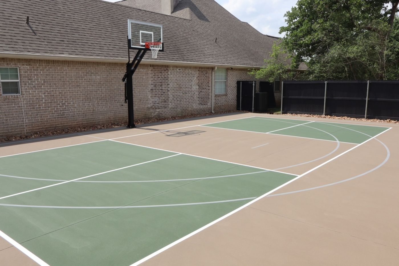 Aguilar Athletics Services - Court Resurfacing before